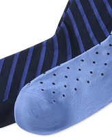 Polo Ralph Lauren Men's Dot & Stripe Slack Socks, 2-Pack