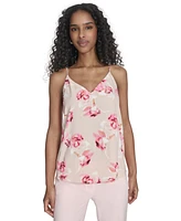 Calvin Klein Women's Printed V-Neck Sleeveless Top