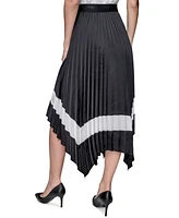 Karl Lagerfeld Paris Women's Pleated Midi Skirt