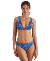 Mimi Flamingo Womens Dakota Printed Bikini Top Logan Bikini Bottoms