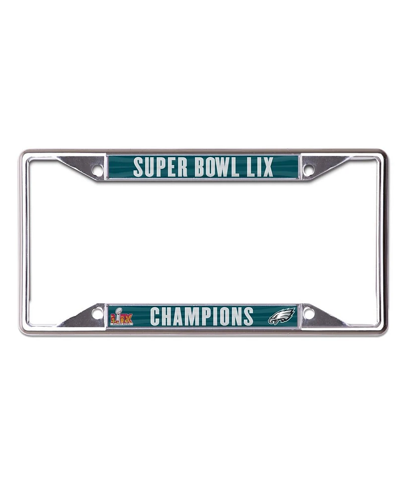 Wincraft Philadelphia Eagles Super Bowl Lix Champions Laser-Cut Metal License Plate Frame