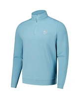 Peter Millar Men's Blue Wm Phoenix Open Perth Oval Stitch Performance Quarter-Zip Sweatshirt