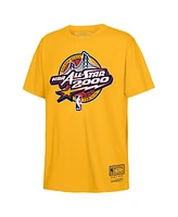 Mitchell & Ness Big Boys and Girls Gold 2000 Nba All-Star Game Circle Logo T-Shirt