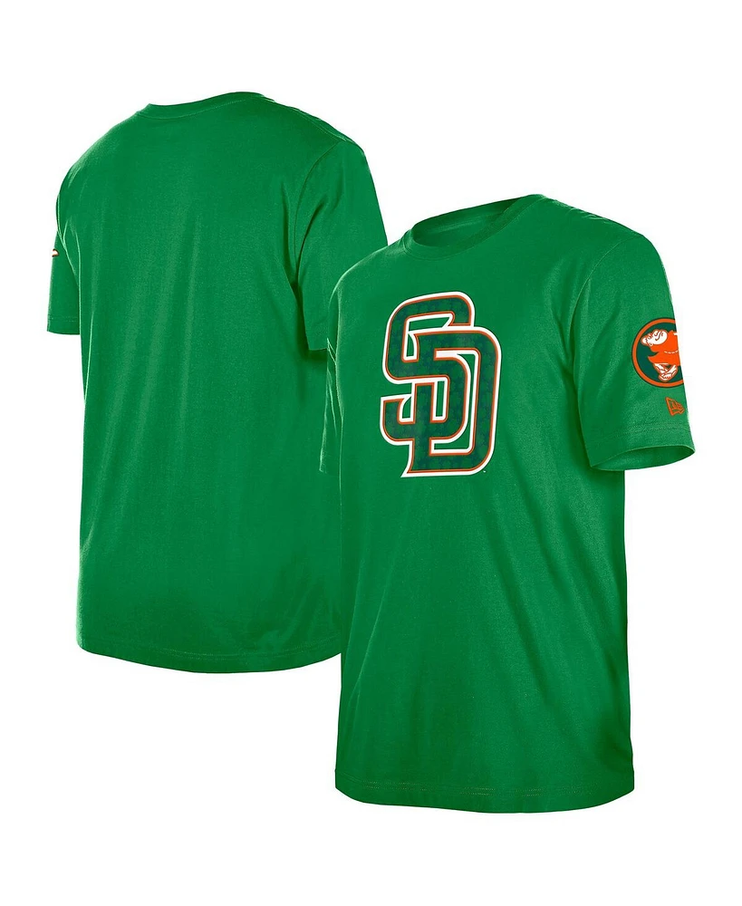 New Era Men's Kelly Green San Diego Padres St. Patrick's Day Shamrock Fill T-Shirt