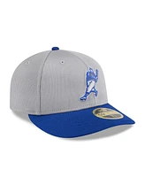 New Era Men's Gray/Royal Milwaukee Brewers 2025 Batting Practice Low Profile 59FIFTY Fitted Hat