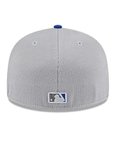 New Era Men's Gray/Royal York Mets 2025 Batting Practice 59FIFTY Fitted Hat