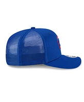 New Era Men's Royal Chicago Cubs 2025 Batting Practice 9SEVENTY Stretch-Snap Trucker Hat