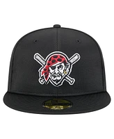 New Era Men's Black Pittsburgh Pirates 2025 Spring Training 59FIFTY Fitted Hat