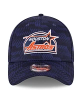 New Era Men's Navy/ Houston Astros 2025 Mlb Clubhouse 39THIRTY Flex Hat