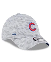 New Era Men's Gray Chicago Cubs 2025 Mlb Clubhouse 39THIRTY Flex Hat