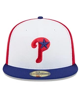 New Era Men's Red/Royal Philadelphia Phillies 2025 Mlb Clubhouse 59FIFTY Fitted Hat