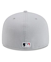 New Era Men's Gray Cleveland Guardians 2025 Mlb Clubhouse 59FIFTY Fitted Hat