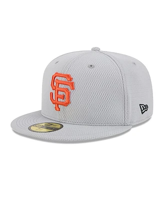 New Era Men's Gray San Francisco Giants 2025 Mlb Clubhouse 59FIFTY Fitted Hat