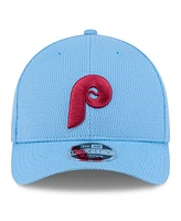 New Era Men's Light Blue Philadelphia Phillies 2025 Mlb Clubhouse 9FORTY M-Crown Adjustable Hat