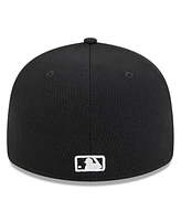 New Era Men's Black Philadelphia Phillies 2025 Mlb Clubhouse Low Profile 59FIFTY Fitted Hat