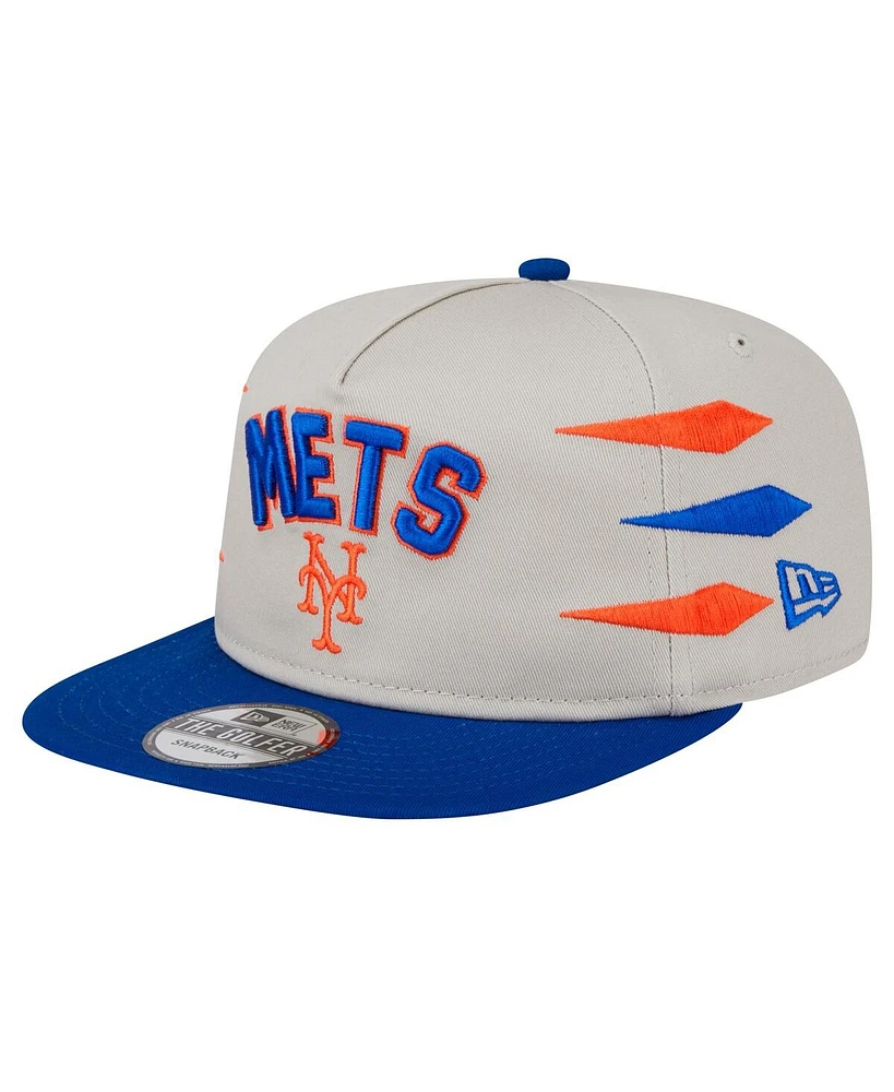 New Era Men's Cream New York Mets Iron Golfer Snapback Hat