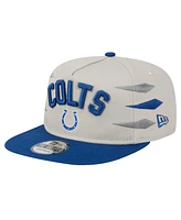 New Era Men's Stone/Royal Indianapolis Colts Athletic Golfer Snapback Hat