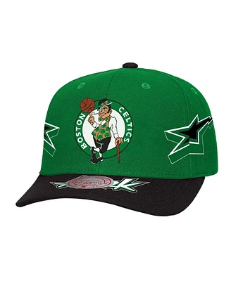 Mitchell & Ness Men's Kelly Green/Black Boston Celtics AS2K Stars Pro Crown Adjustable Hat