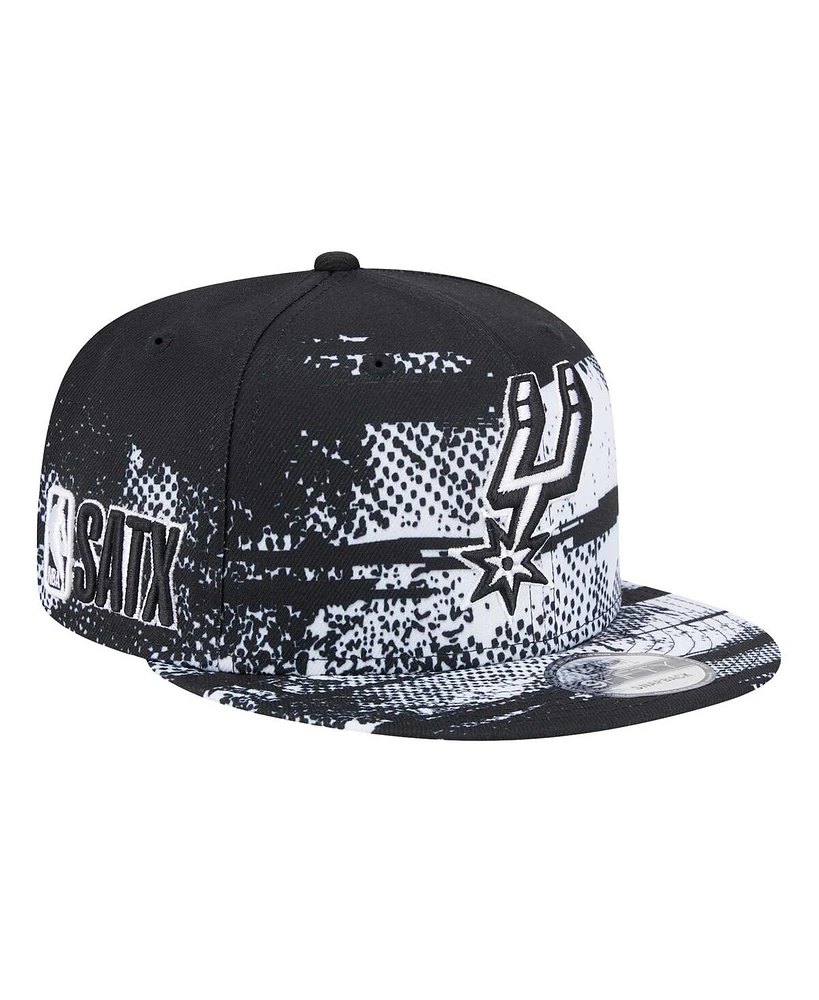 New Era Black San Antonio Spurs Tip-Off 9FIFTY Snapback Hat