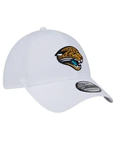 New Era Men's White Jacksonville Jaguars Throwback 39THIRTY Flex Hat