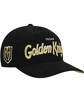 '47 Brand Men's Black Vegas Golden Knights Crosstown Corduroy Hitch Adjustable Hat