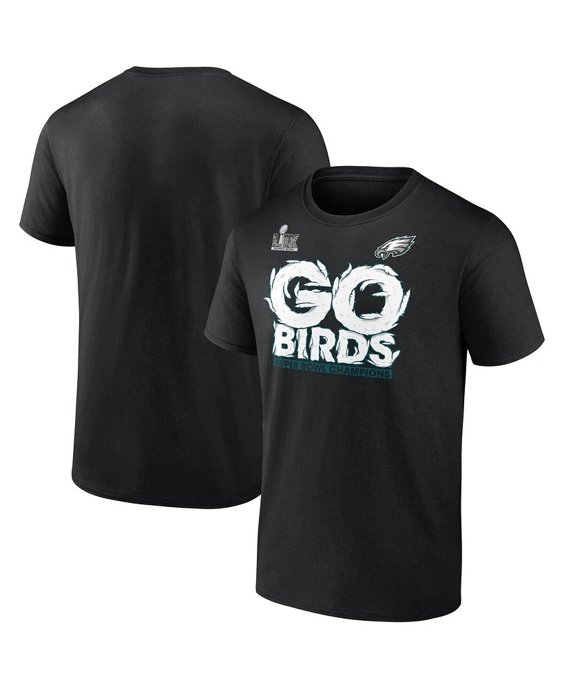 Fanatics Men's Black Philadelphia Eagles Super Bowl Lix Champions Big Tall Hometown T-Shirt