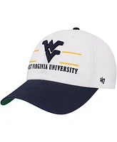 '47 Brand Men's White West Virginia Mountaineers Gridiron Clean Up Adjustable Hat