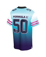 Formula 1 Men's White/Blue Neon Nights Gradient Foundation Jersey