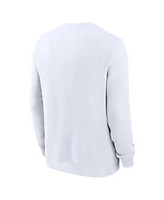 Nike Men's White Chicago Sox Cooperstown Collection Fleece Pullover Sweatshirt