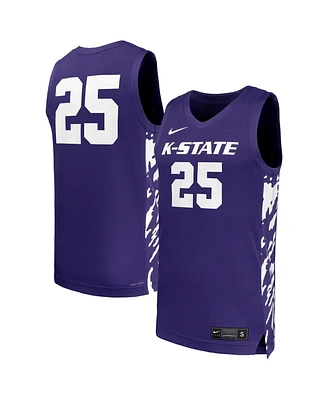 Nike Men's 25 Purple Kansas State Wildcats Replica Basketball Jersey