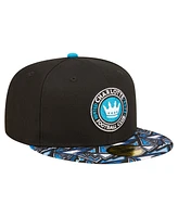 New Era Men's Black Charlotte Fc Element Tech Pack 59FIFTY Fitted Hat