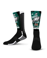 Starter Men's and Women's Philadelphia Eagles Super Bowl Lix Champions Party Blackout Crew Socks, Set of 2