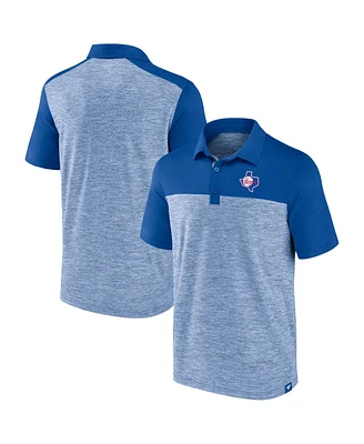 Fanatics Men's Royal Texas Rangers True Classics Avid Fan Brushed Polo Shirt