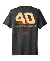 Jr Motorsports Official Team Apparel Men's Heather Black Justin Allgaier Traveller Whiskey Car T-Shirt