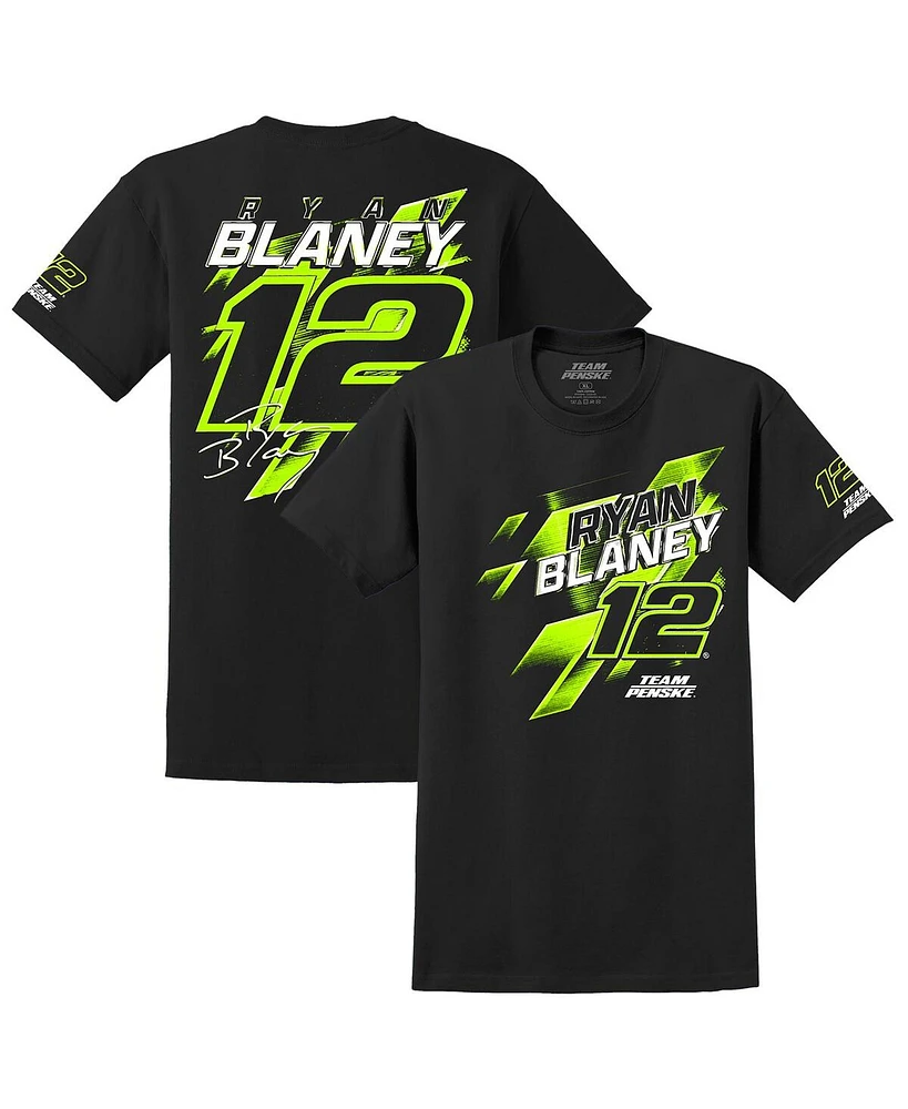 Team Penske Men's Black Ryan Blaney Number T-Shirt