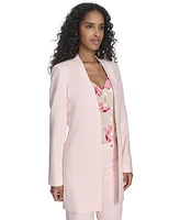 Calvin Klein Women's Open-Front Long-Sleeve Blazer