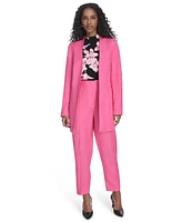 Calvin Klein Women's Open-Front Linen-Blend Blazer
