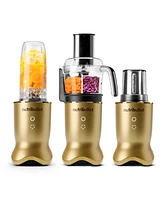 nutribullet Ultra Plus+ Compact Kitchen System with Food Processor and Coffee Grinder Attachments