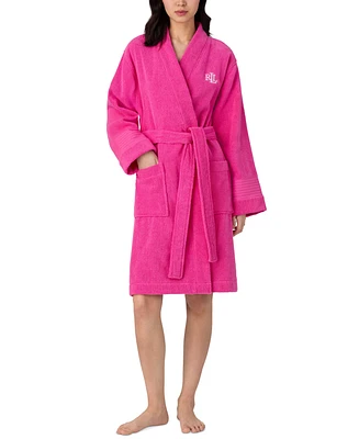 Lauren Ralph Women's Long Sleeve Greenwich Short Robe