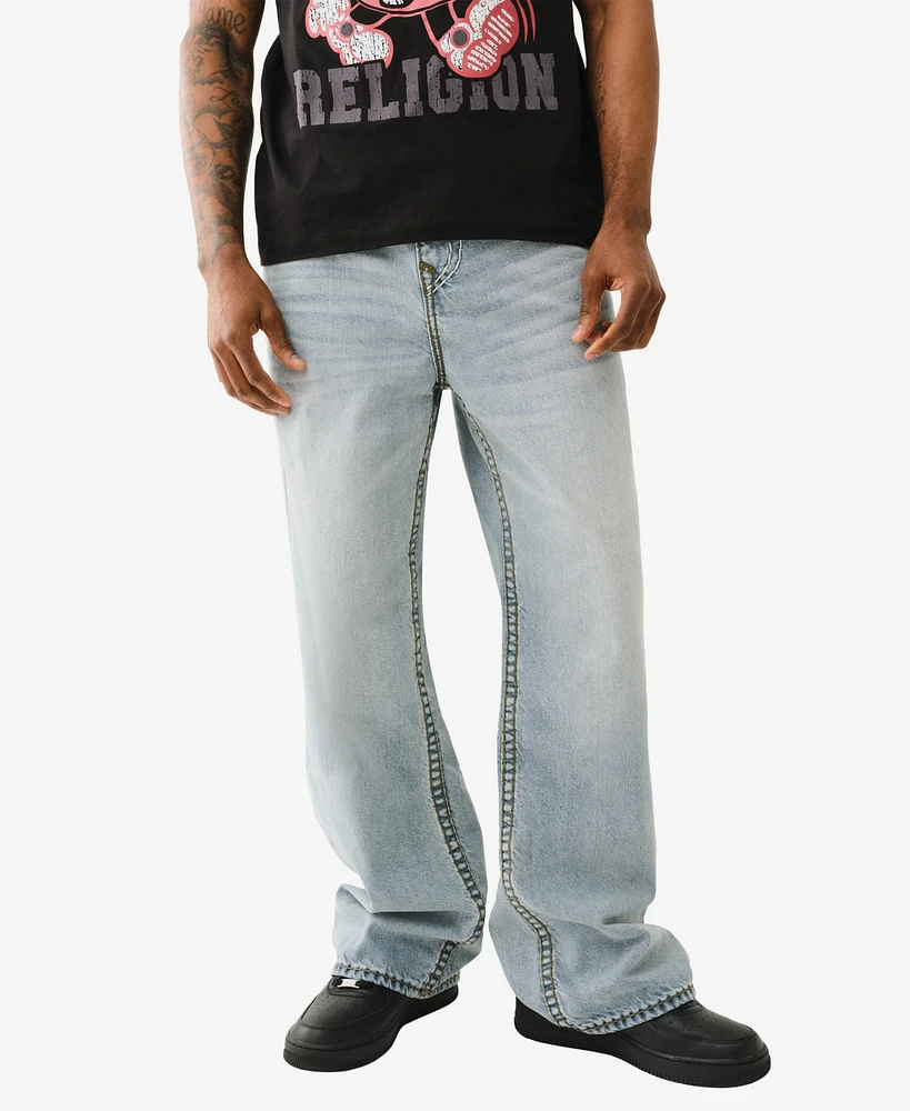 True Religion Men's Vinny Super T Quad Baggy Jeans