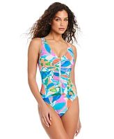 Beyond Control Women's Captiva Island Zip-Front One-Piece Swimsuit