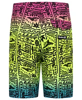 Hurley Big Boys Squiggle-Print Board Shorts