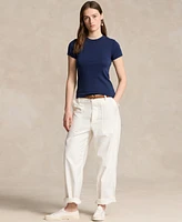Polo Ralph Lauren Women's Ribbed Cotton Tee