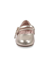 Jessica Simpson Toddler and Big Girls Amy Double strap Ballet Flat