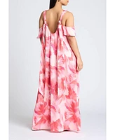 Eloquii Plus Strap Detail Trapeze Gown