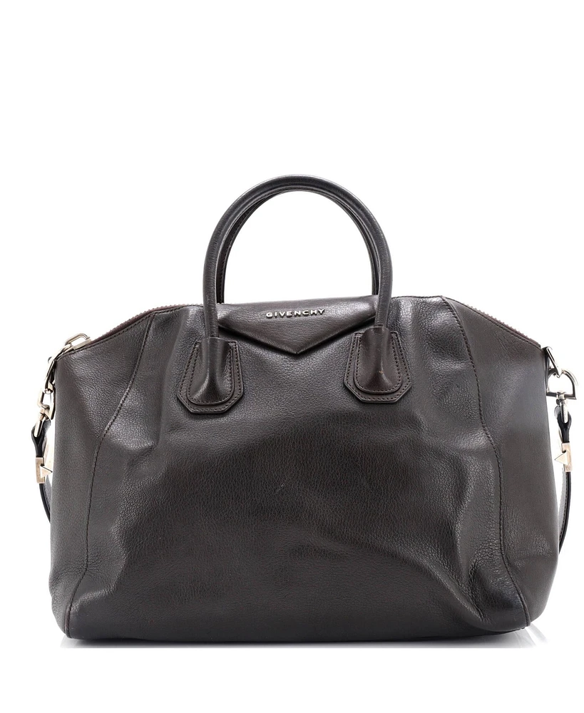 Pre-Owned Givenchy Large Antigona Bag Glazed Leather