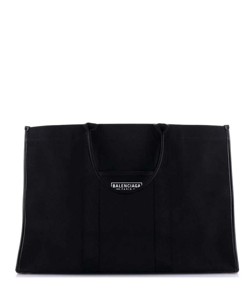 Pre-Owned Balenciaga Large Hardware Tote Canvas
