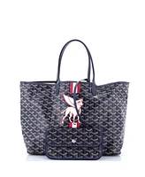 Pre-Owned Goyard Pm Saint Louis Tote Printed Coated Canvas