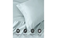 Superior Egyptian Cotton 1000 Thread Count Solid Duvet Cover Set,Full/Queen