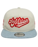 New Era Men's Tan Ac Milan Denim Golfer Snapback Hat